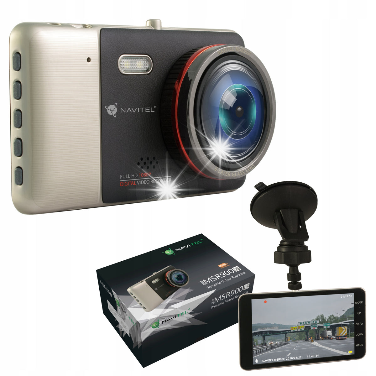 Navitel MSR900 Driving Recorder Video Car Camera G-Sensor Full HD