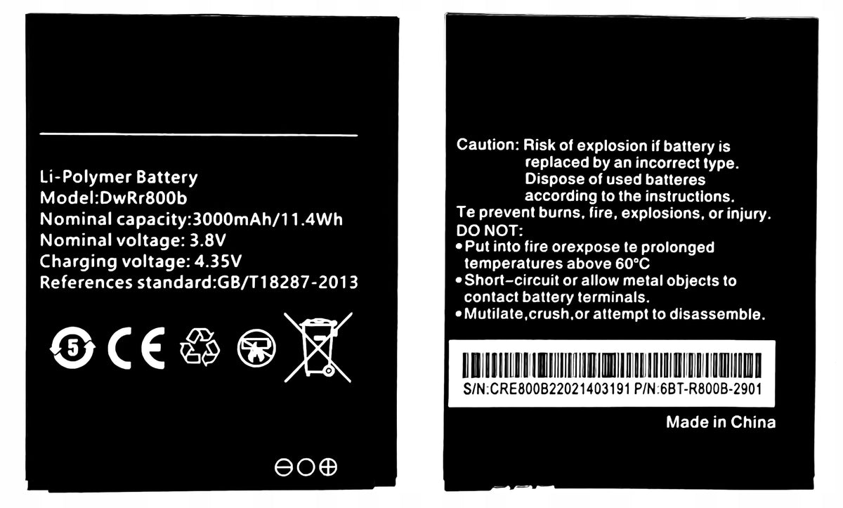 New Battery DWRr800b 3000 mAh Battery for DWR-933 B1 Router