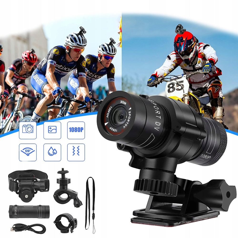 New Motorcycle Helmet Camera - Waterproof, HD ,1080P