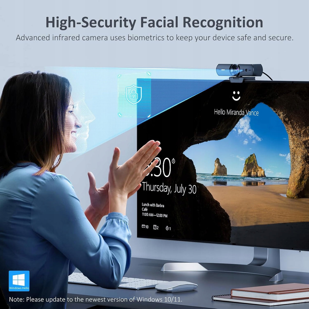 NexiGo Webcam 1080p Windows Hello Microphone Packaging status original