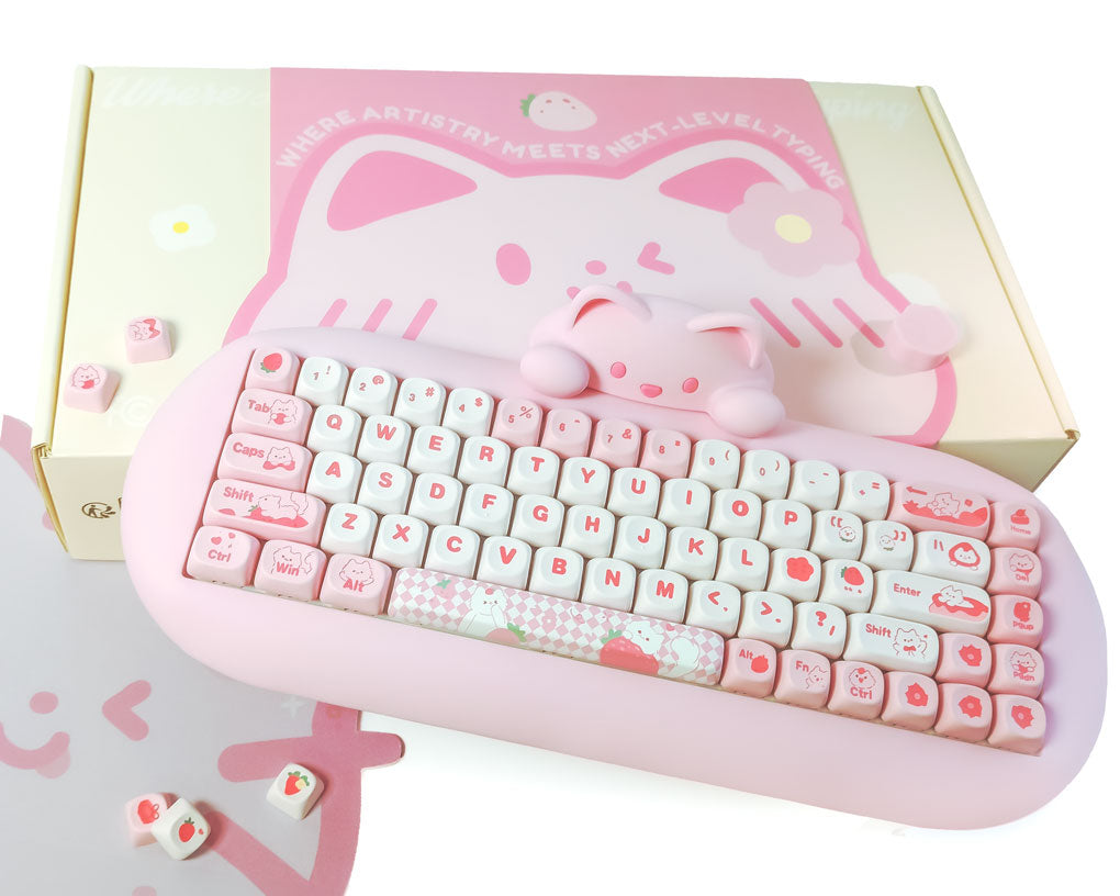Nice Keyboard 65% 68 with Macro Bluetooth USB Hotswap NKRO PBT Gaming