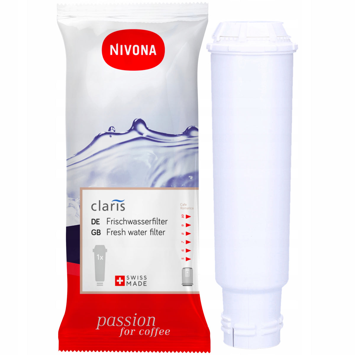 Nivona Set for Espresso Machine: Water Filter Descaler for Tablet Maker Brand Aqualogis