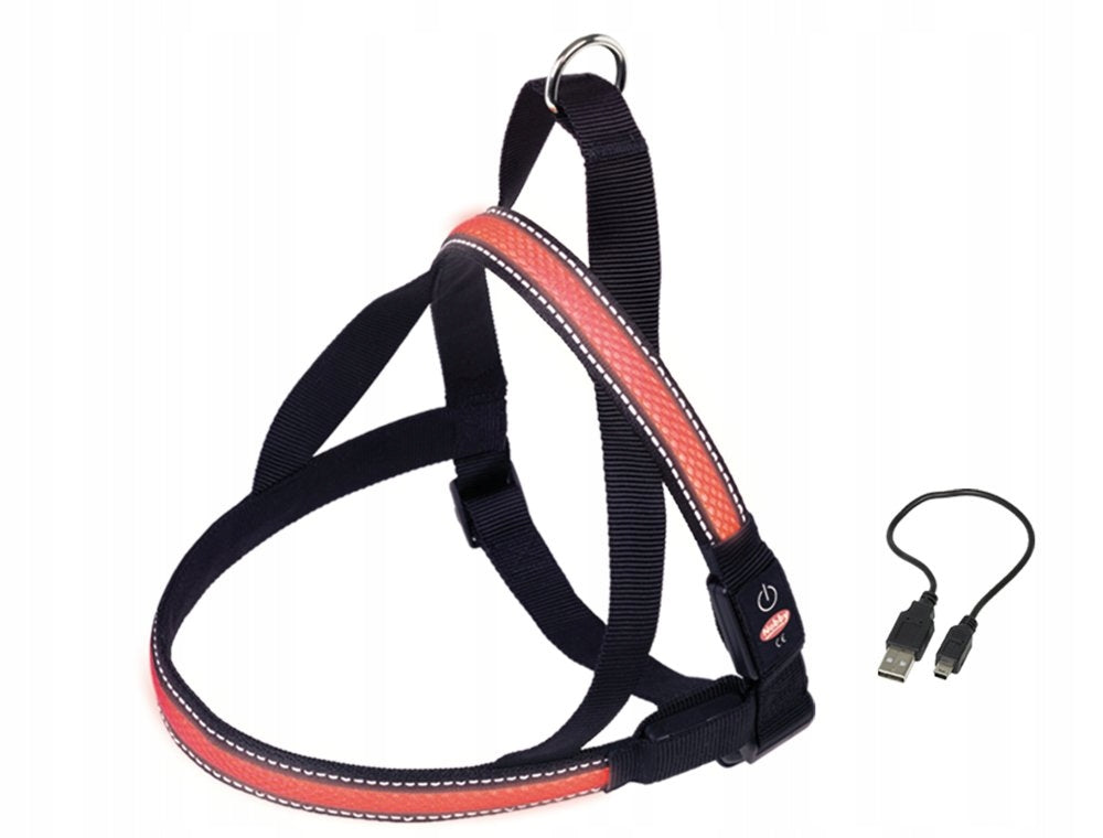 Nobby Norwegian Flash Mesh harness red L 70-85 cm width 30 mm
