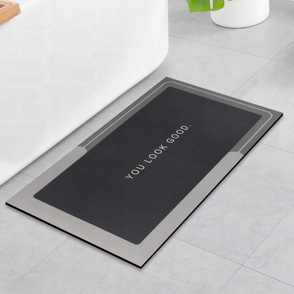 Non-slip quick-drying bathroom mat