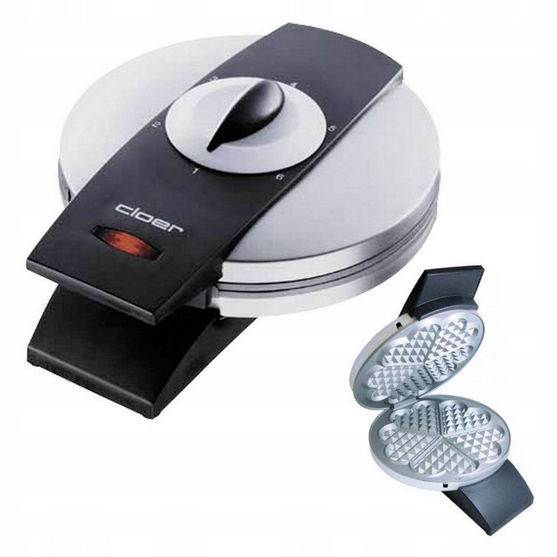 Nonstick Waffle Iron 930W 5x Heart Waffles