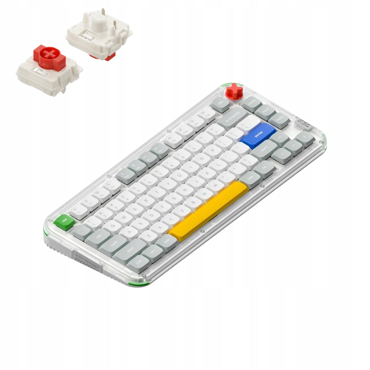 Nuphy Kick75 Wireless Mechanical Keyboard Low-Profile - Red Nano