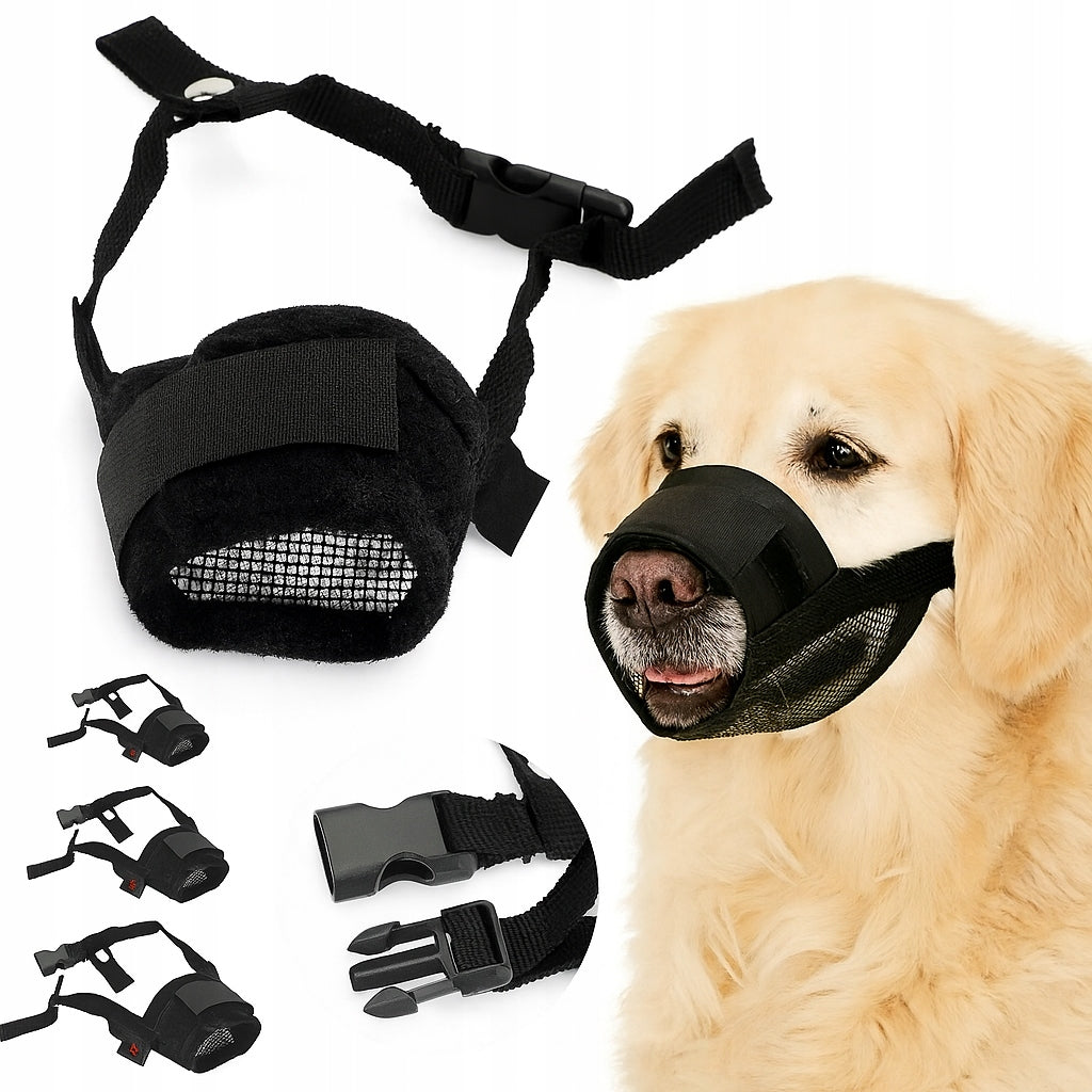 Nylon muzzle for dog S adjustable black