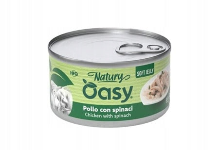 OASY NATURE SOFT JELLY - CHICKEN WITH SPINACH 85G