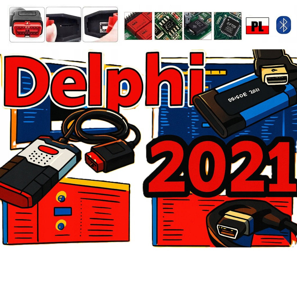 OBD2 USB diagnostic interface + Bluetooth 2021B PL (Dual Board)