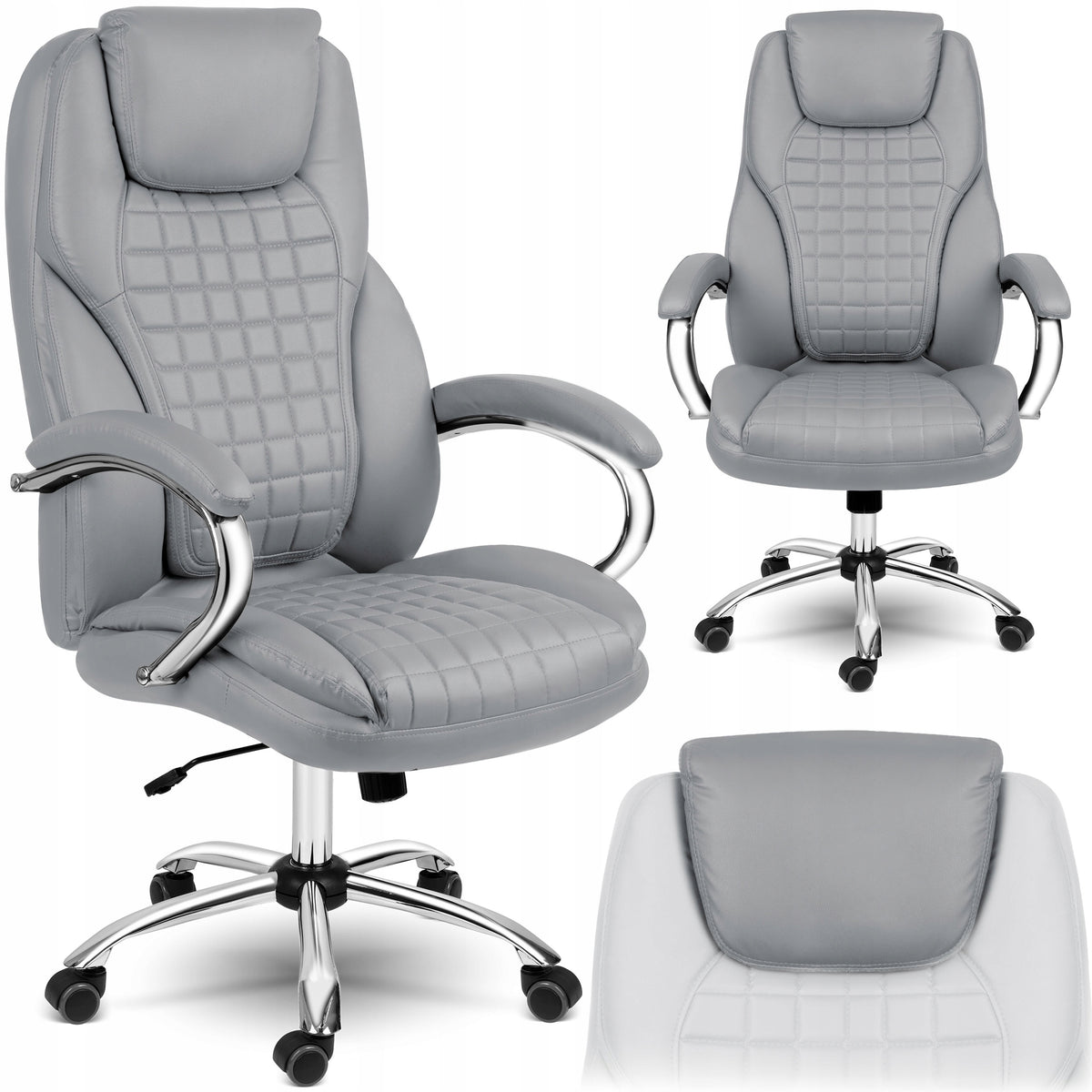 OFFICE CHAIR SWIVEL OFFICE CHAIR GREY SOFOTEL PREMIUM BATORY