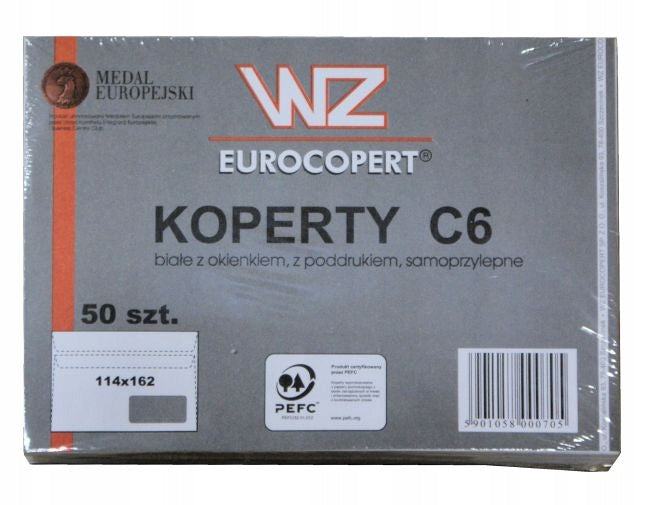 OFFICE Envelopes Letter Envelope FOR SENDING Letters Envelope C6 Self-Adhesive Brand WZ EUROCOPERT