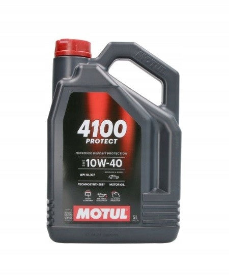 OIL MOTUL 10W40 5L 4100 PROTECT / SL/CF1 Packaging status original