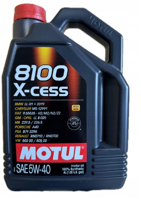 OIL MOTUL 5W/40 8100 X-CESS 4L
