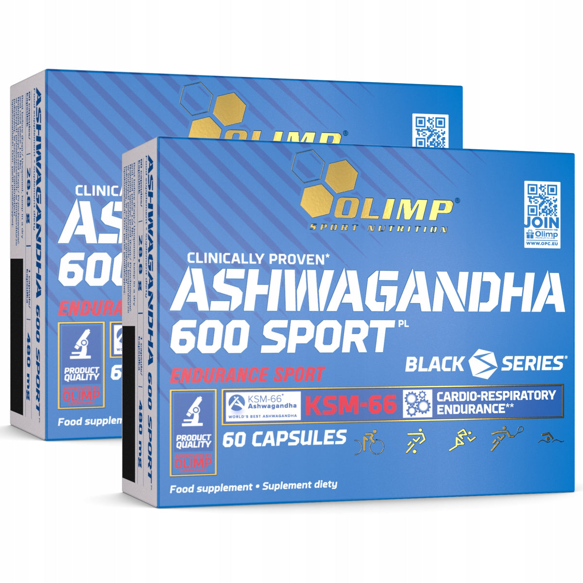 OLIMP ASHWAGANDHA 600 SPORT 2x60cap GINSENG INDIAN STRESS NERVE MEMORY