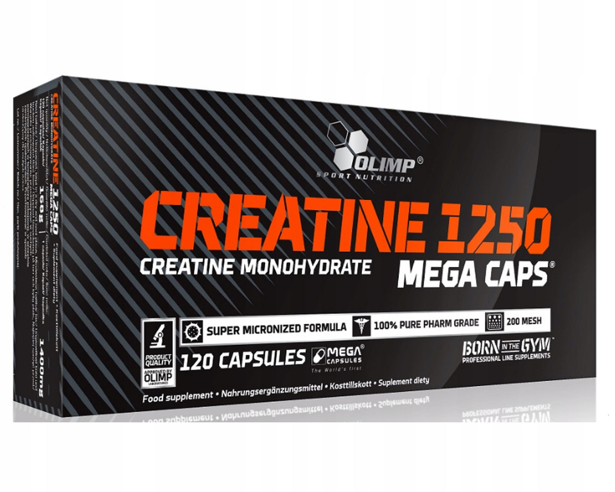 OLIMP CREATINE 1250 mg 120 k. MONOHYDRATE CREATINE STRENGTH MUSCLE ENERGY MASS