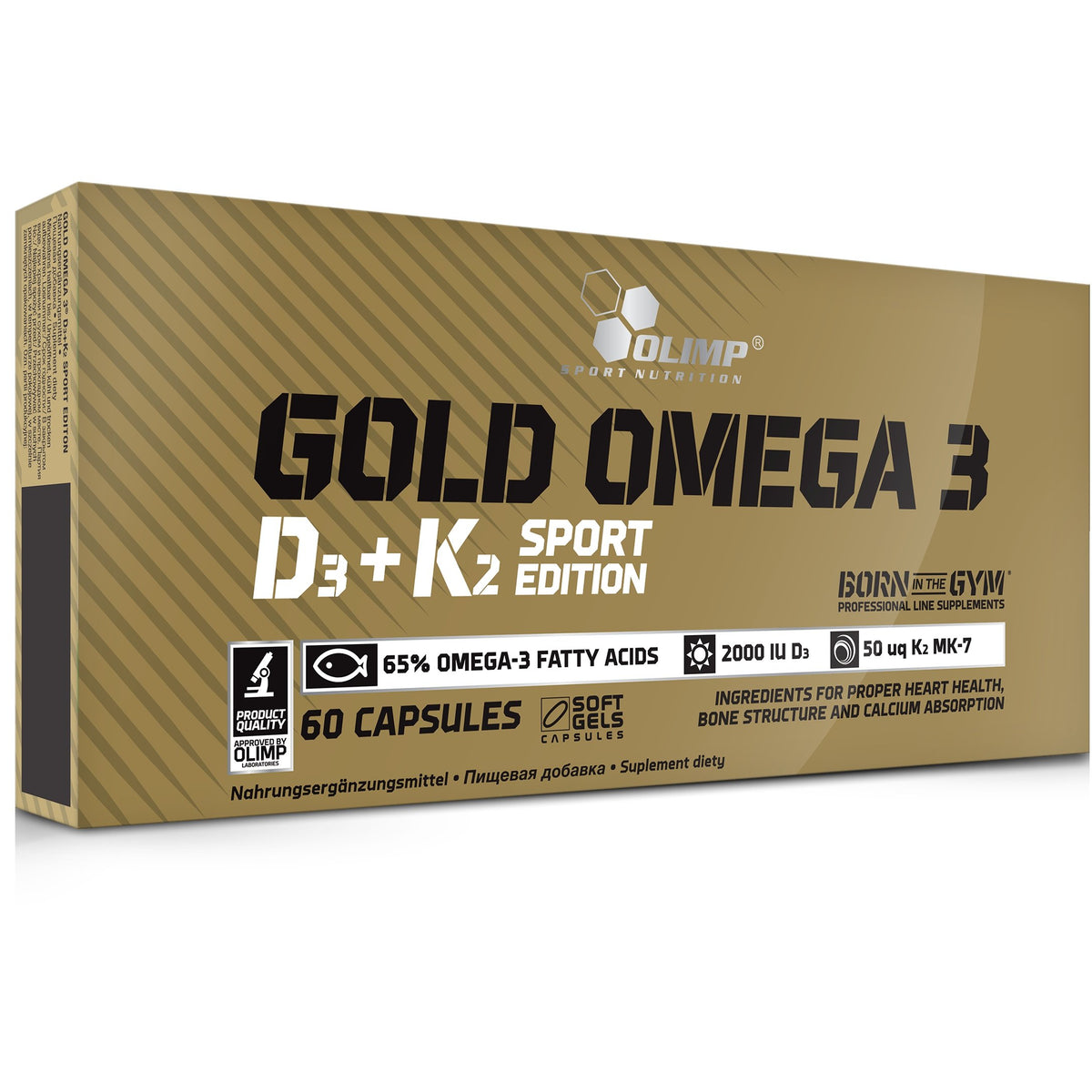 OLIMP GOLD OMEGA 3 D3+K2 SPORT VITAMIN D3 EPA DHA FOR BONE HEALTH 60CAPS