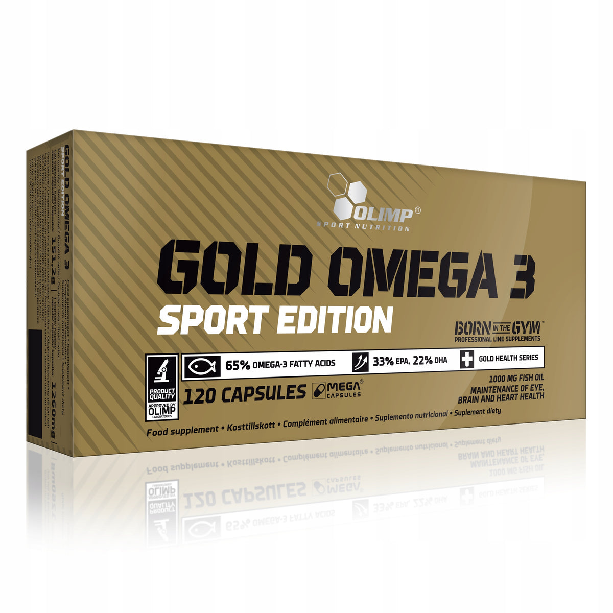 OLIMP GOLD OMEGA 3 SPORT EDITION 120 kaps FATTY ACIDS EPA DHA HEALTH Packaging status original