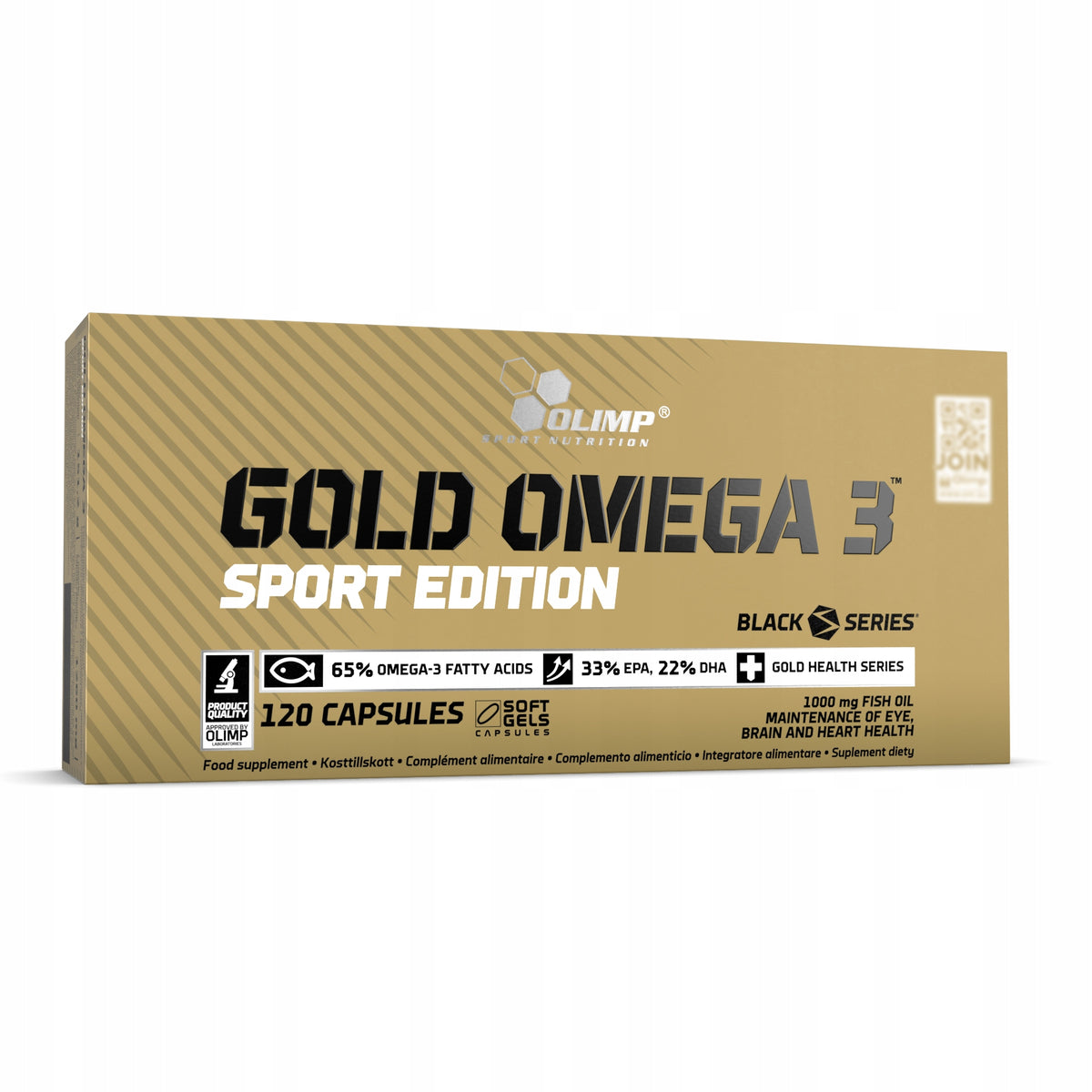 OLIMP GOLD OMEGA 3 SPORT EDITION 120 kaps FATTY ACIDS EPA DHA HEALTH