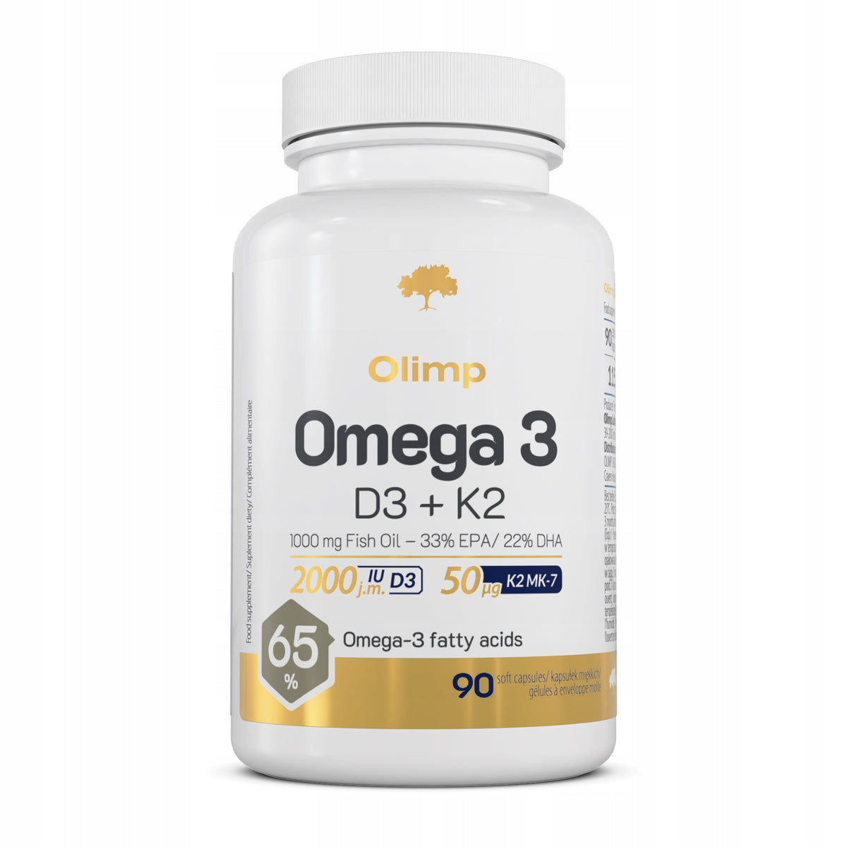 OLIMP OMEGA 3 D3+K2 90caps VITAMIN D3 VITAMINS EPA DHA BONE IMMUNITY