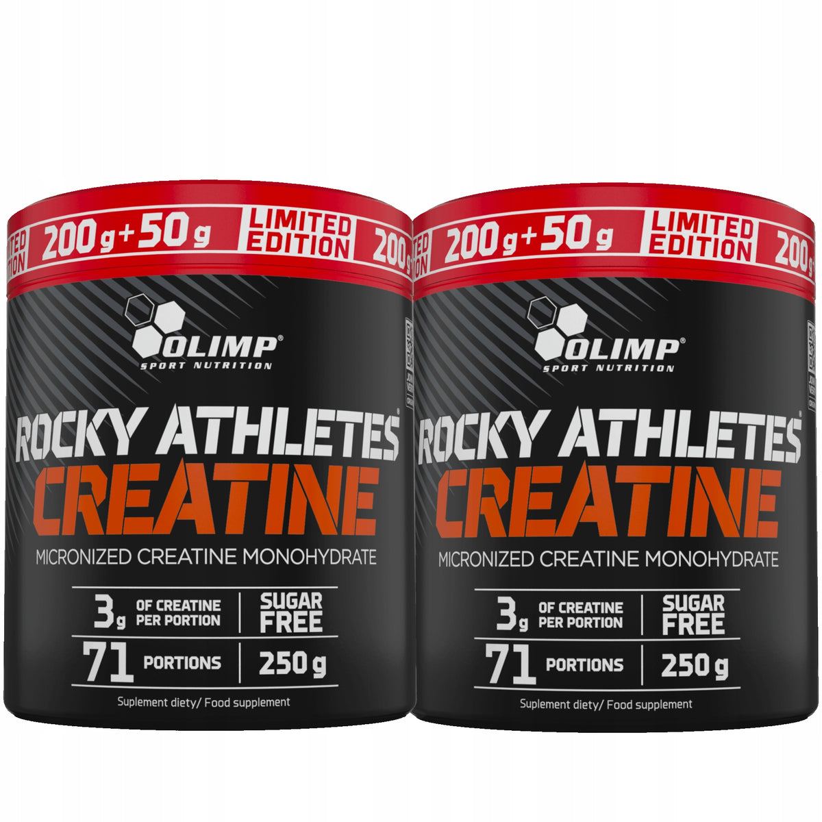 OLIMP ROCKY CREATINE 2x250g CREATINE MONOHYDRATE NATURAL MONO
