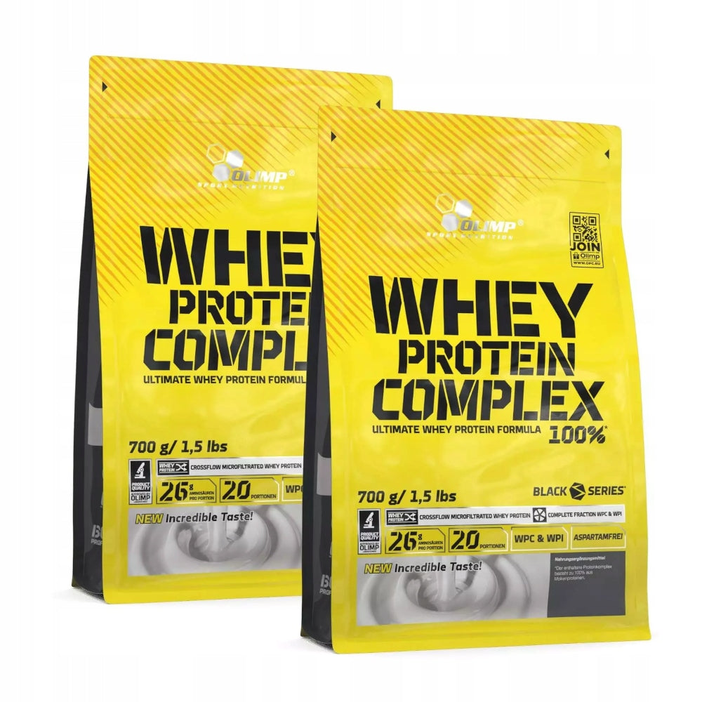 OLIMP WHEY PROTEIN COMPLEX 100% PROTEIN WPC BCAA MASS STRENGTH ANABOLISM 2x700g Expiration date at least six months from the date of purchase