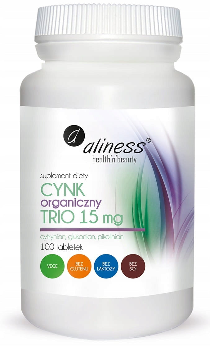 ORGANIC ZINC TRIO 15MG 100TAB - ALINESS