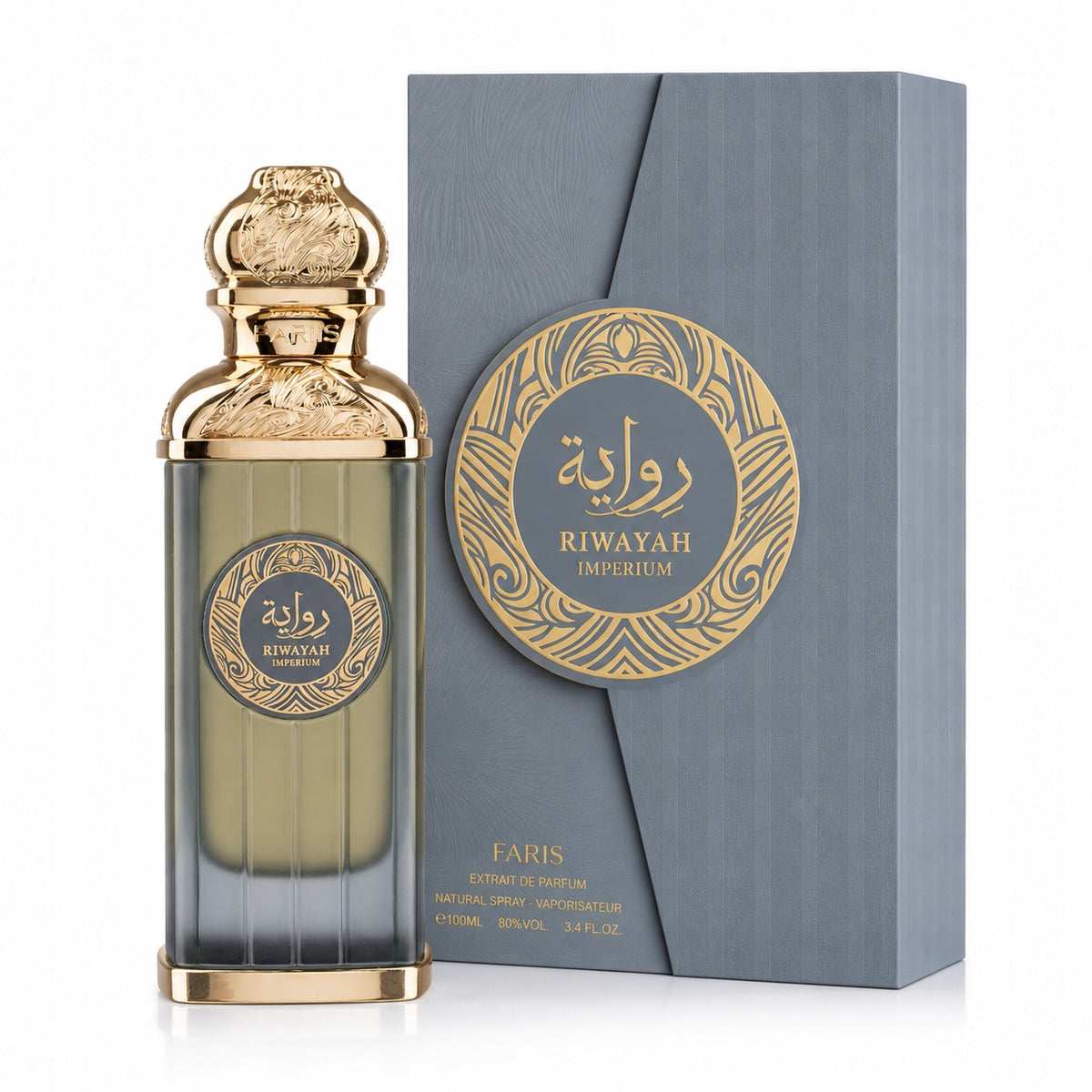ORIGINAL Arab Perfume Fariis RIWAYAH IMPERIUM 100ml Extrait+FREEBIE! Packaging status original
