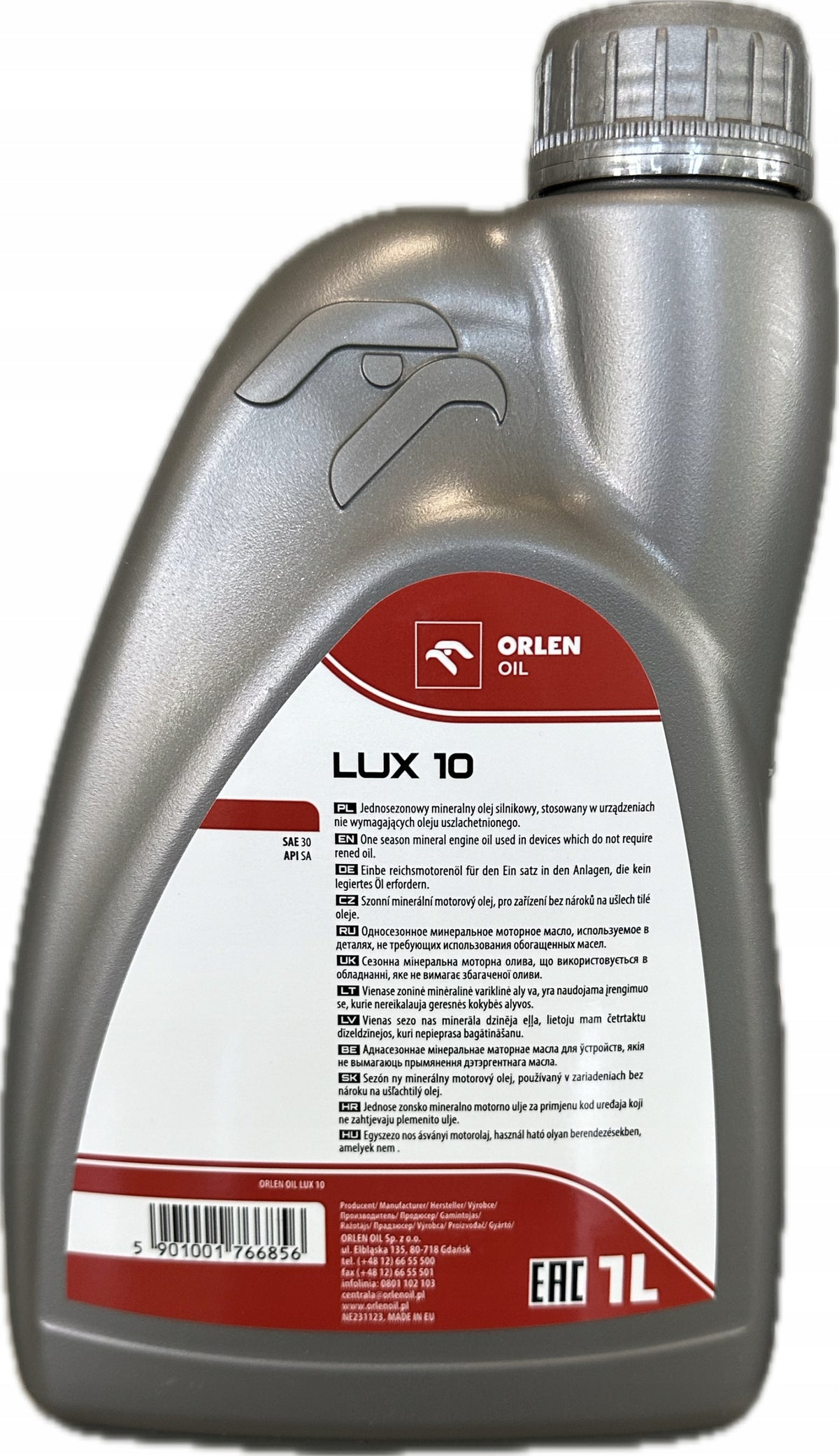 ORLEN OIL LUX 10 1L. Packaging status original