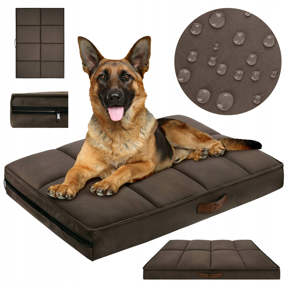 ORTHOPEDIC DOG BED WATERPROOF MATTRESS XL 100x70x8 CM WITH ZIPPER