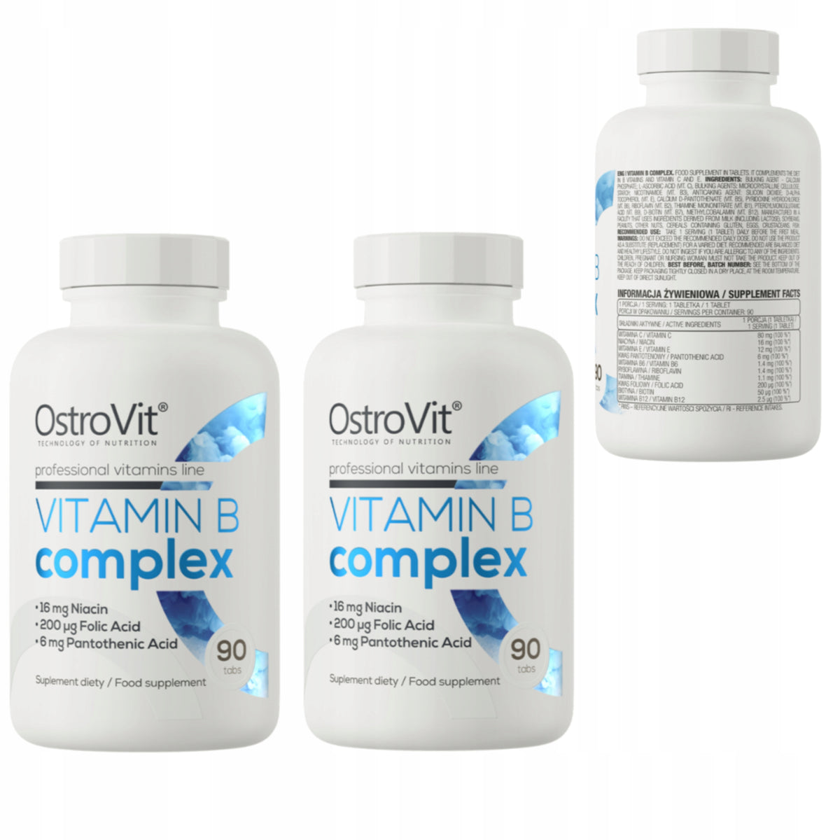 OSTROVIT VITAMIN B COMPLEX 180t B1 B2 B5 B6 B7 B9 B12 C E VITAMIN MULTI