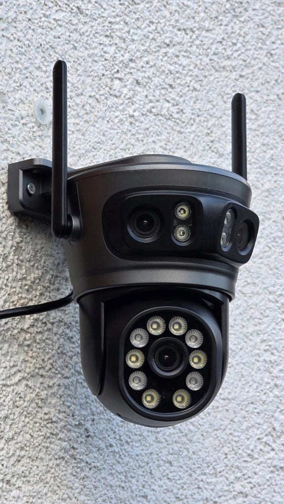 OUTDOOR CAMERA WIFI ROTATING 3 LENSES IP 15MPX 5X ZOOM DETECTION ALARM Packaging status original