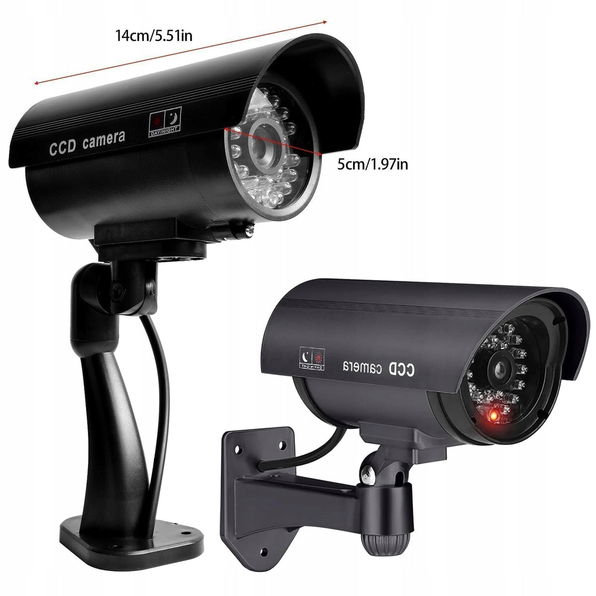 OUTDOOR DUMMY CAMERA WITH WEATHER RESISTANT LED Packaging status original