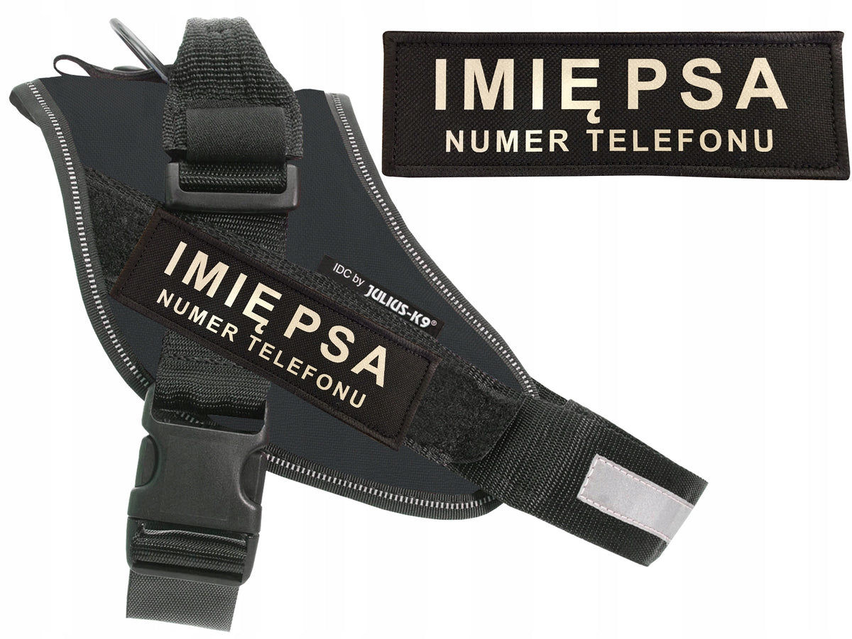 OVERLAY PATCH NAME DOG 13x5 HARNESS JULIUS VELCRO