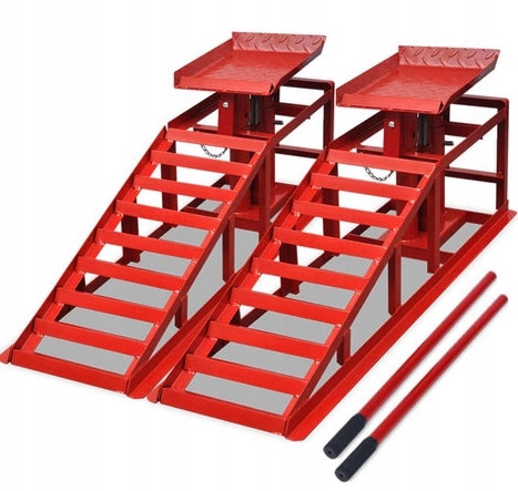 OVERRUN CAR RAMP DRIVEWAY LIFT HYDR 4T SOLID STRONG LARGE BUGGY
