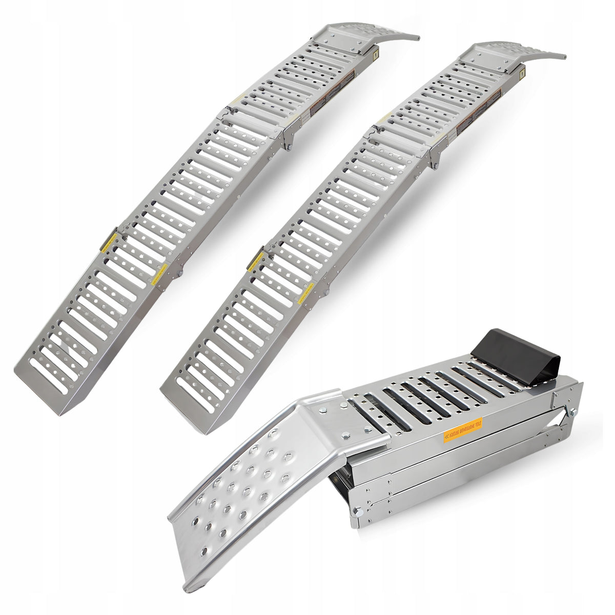 OVERRUN RAMPS FOLDING Steel Overrun LOADING RAILS 2 PCS Set