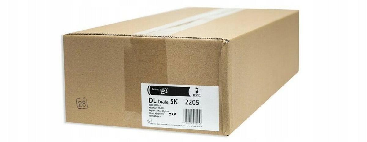 Office envelopes DL SK Window Right white 1000 pcs