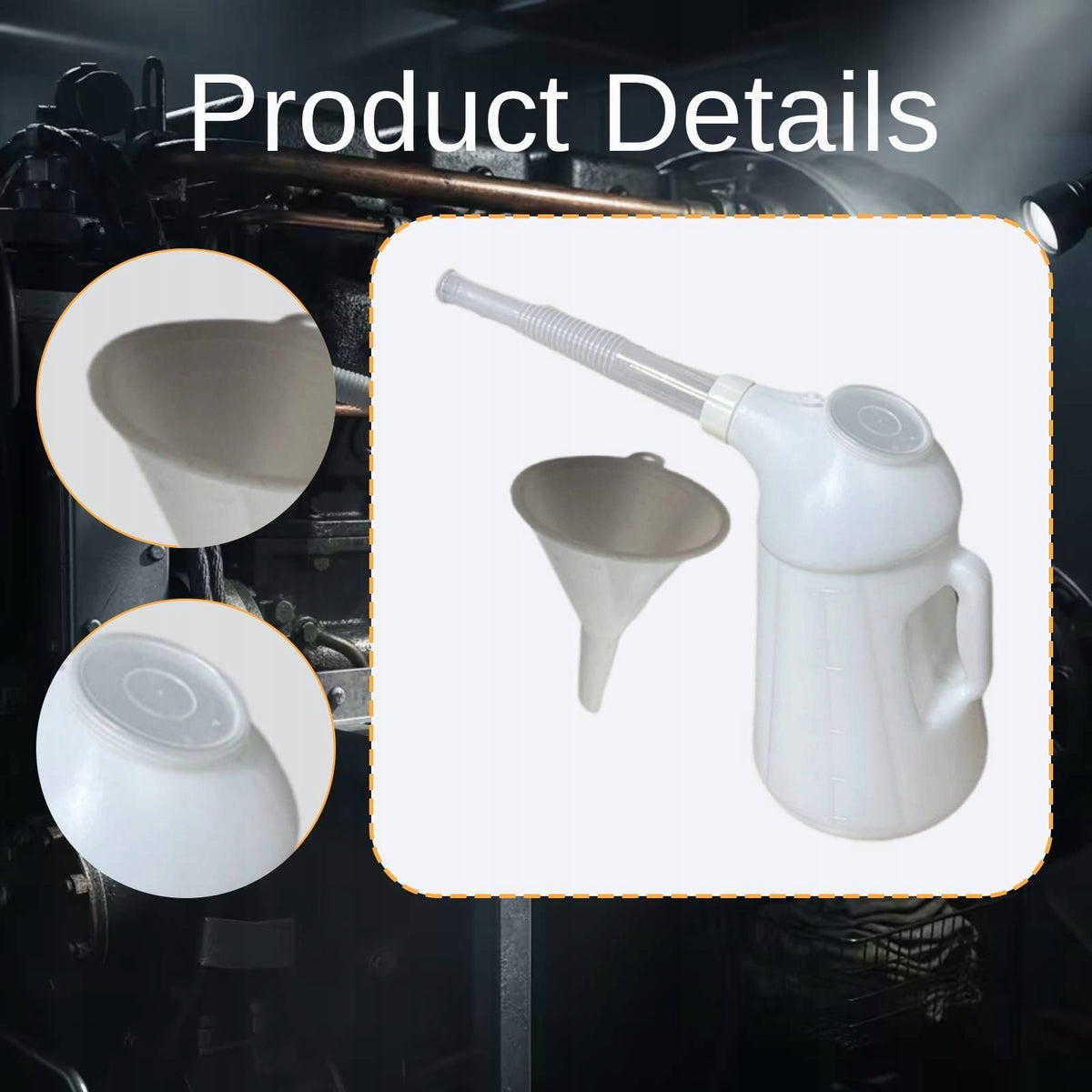 Oil Measuring Container Repair Leakproof with Scale Sturdy with Handle 1.2L Packaging status original