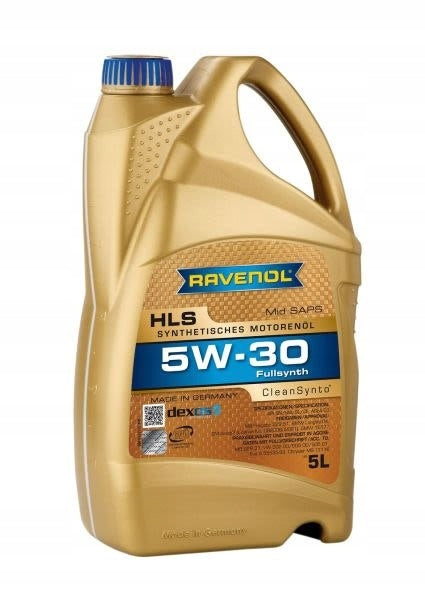 Oil RAVENOL HLS 5W30 CleanSynto 5L Packaging status original