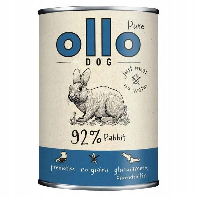 Ollo Pure RABBIT Wet Food for Dogs 400g