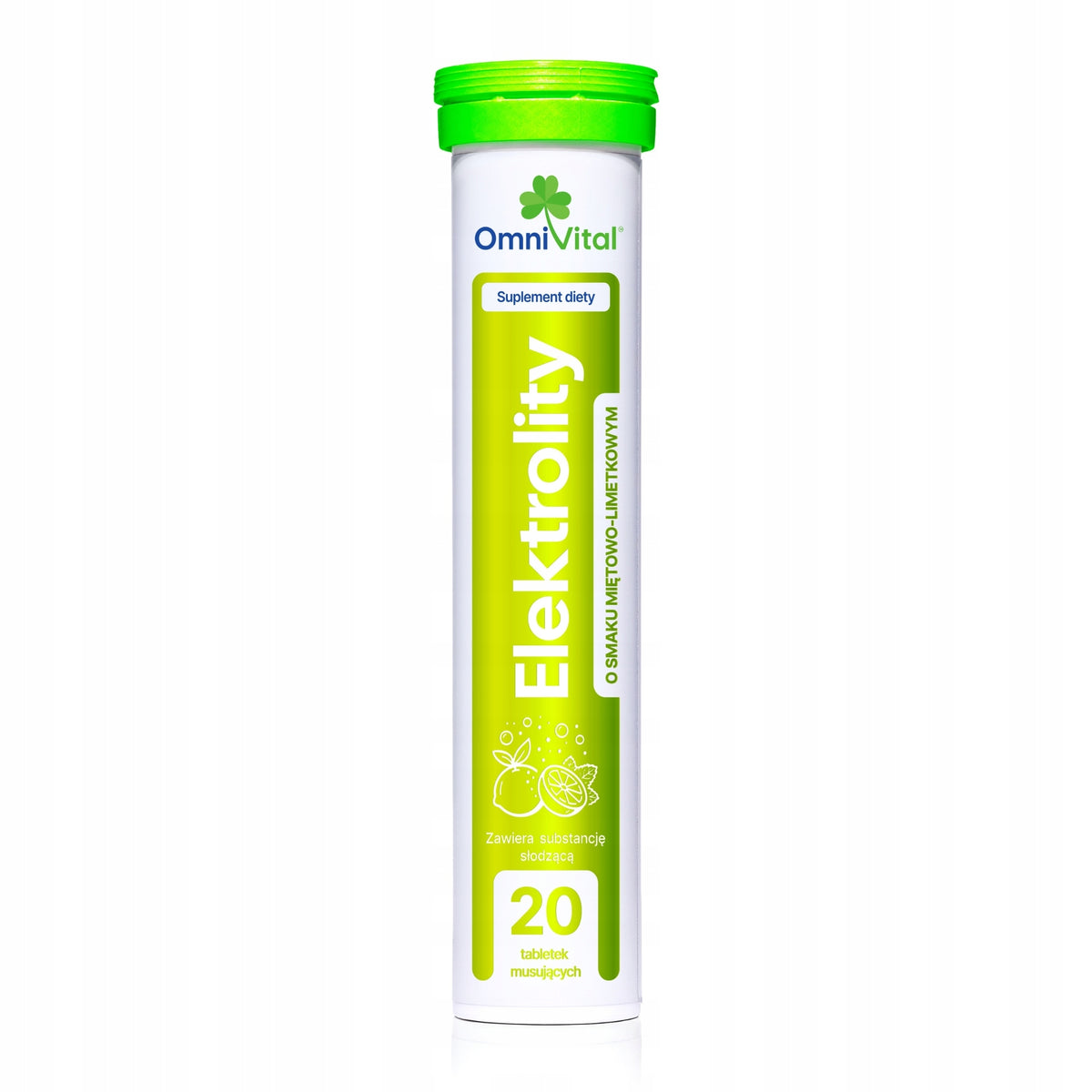 Omni Vital electrolytes mint lime 20 effervescent tablets