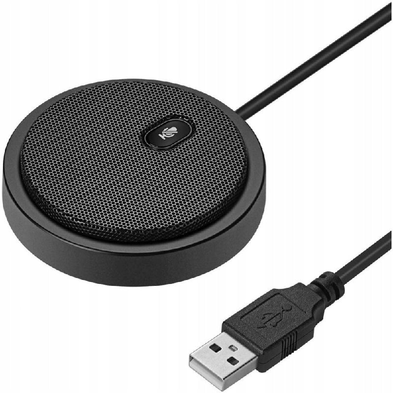 Omnidirectional Conference Microphone 360 USB 2.0 with Techly Mute