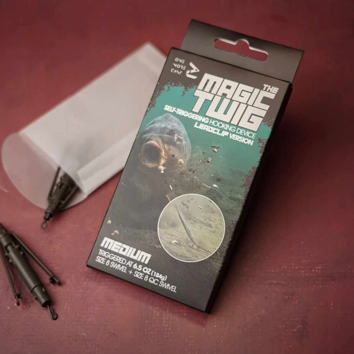 One More Cast Magic Twig Lead Clip Heavy Packaging status original