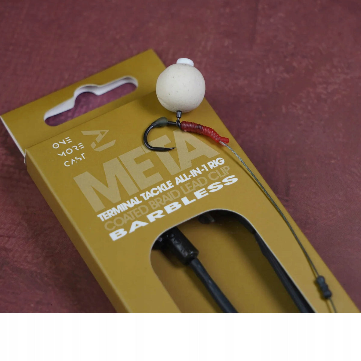 One More Cast Meta Terminal Tackle All in 1 Rig Coated Barbless 6 Leaders Packaging status original