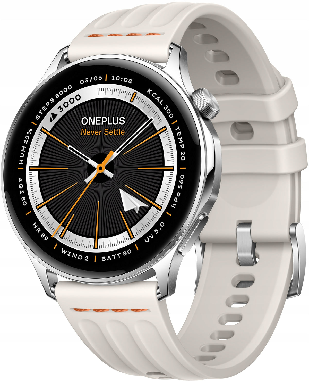OnePlus Watch Lite silver smartwatch