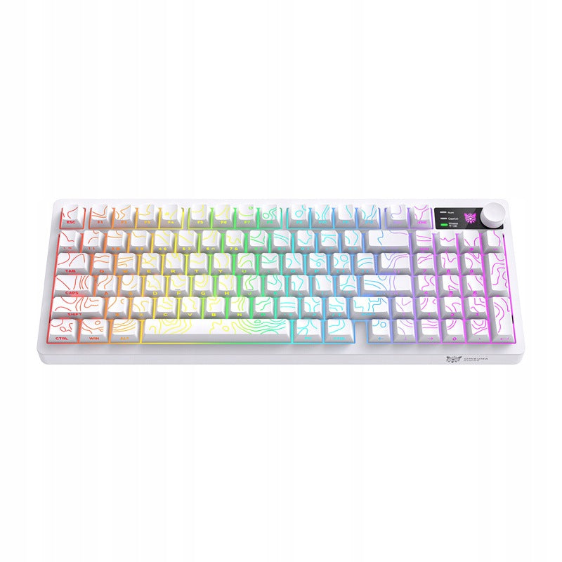 Onikuma MT902 Wireless Gaming Keyboard Membrane RGB White
