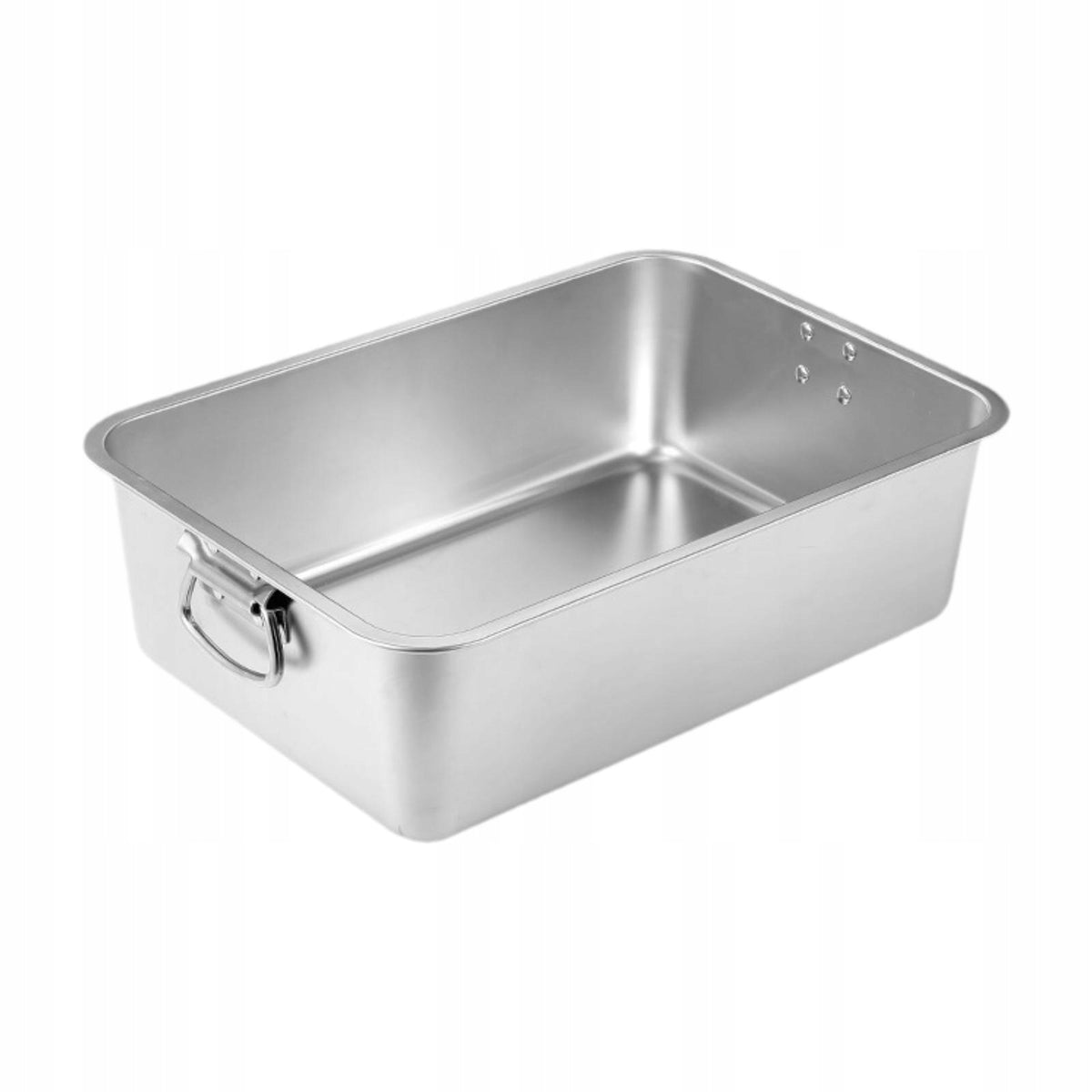 Open Top Litter Box Stainless Steel Sturdy Splashproof Portable Pet M