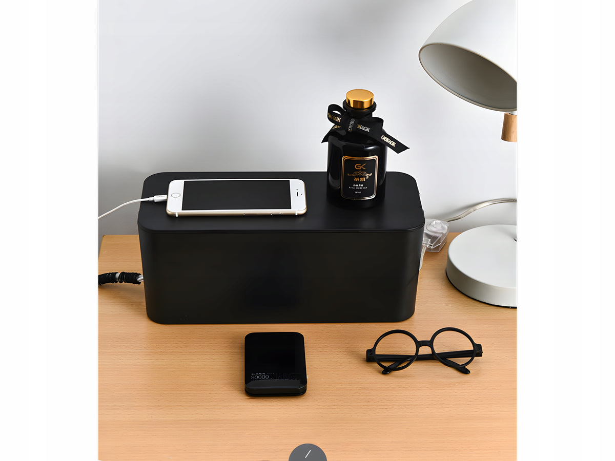 Organizer Extension Cable Container Black - S Box Packaging status original
