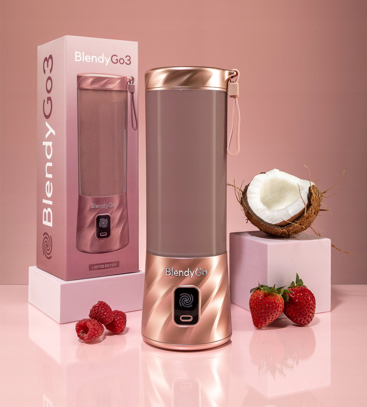 Original Blender BlendyGo 3 - Wireless USB | Next Generation Blender Packaging status original
