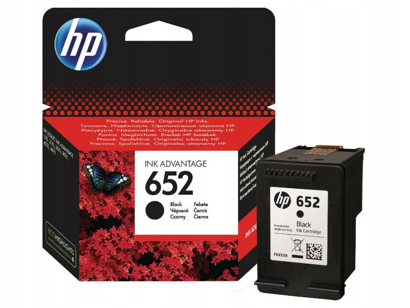 Original Ink HP F6V25AE 652 Black for Printer