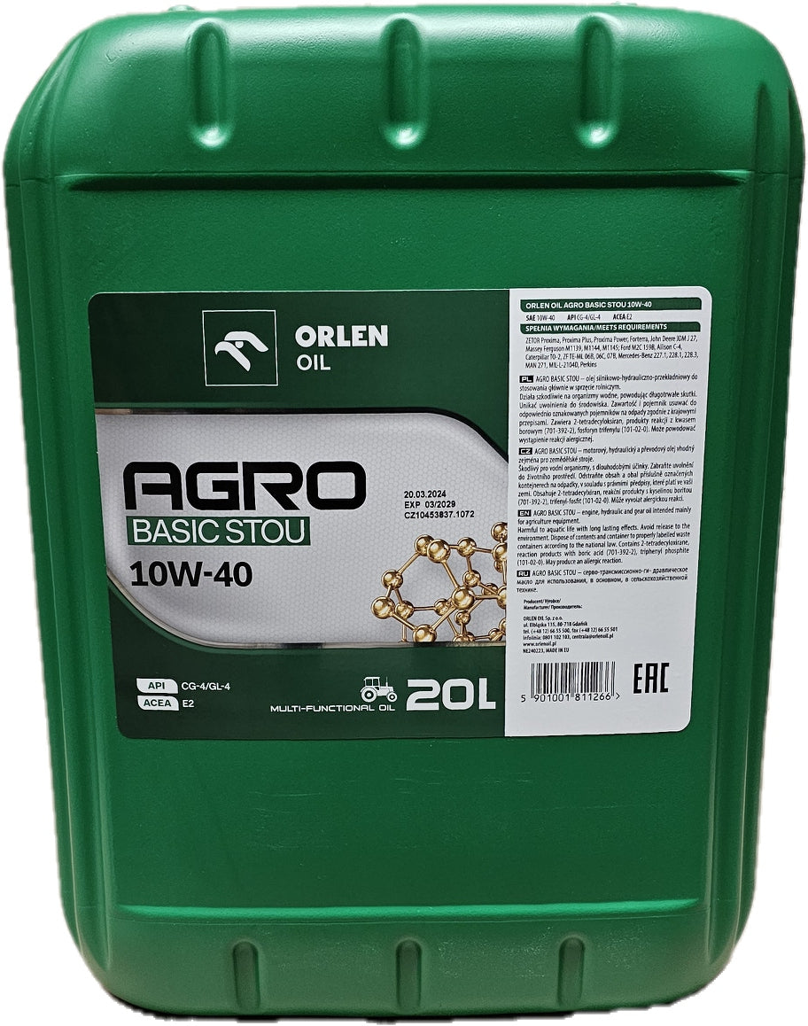 Orlen Oil AGRO BASIC STOU 10W40 20l